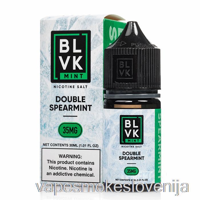 Vape Za Enkratno Uporabo Double Spearmint - Blvk Mint Soli - 30ml 35mg